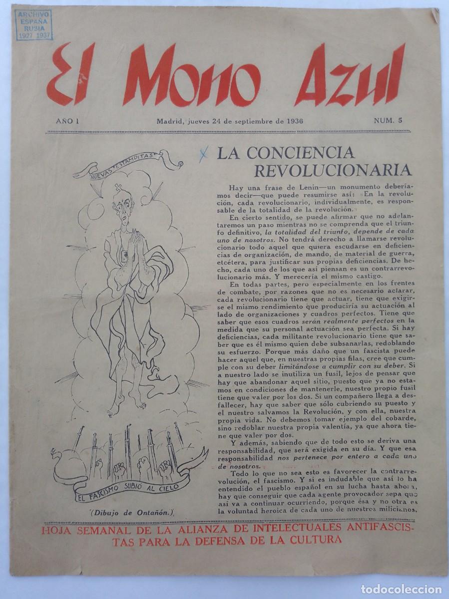 Militaria: El Mono Azul. Guerra Civil. 1936-1939