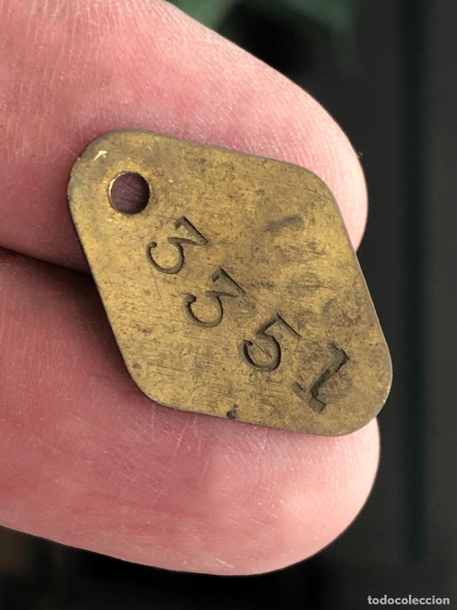 Militaria: Chapa de Identificaci&oacute;n. Placa Met&aacute;lica. Recuperaci&oacute;n. Guerra Civil Espa&ntilde;ola. Frente de Guadalajara