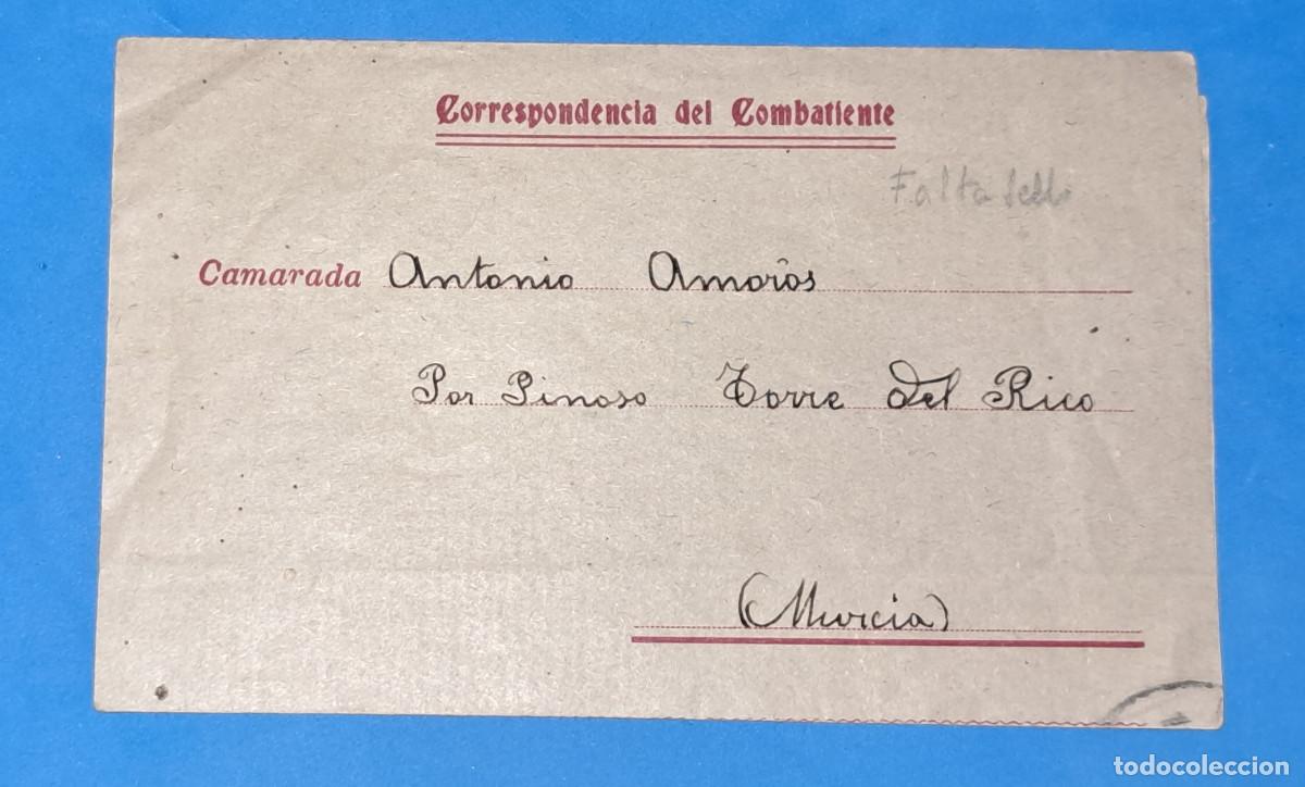Militaria: GUERRA CIVIL ESPA&Ntilde;OLA - CORRESPONDENCIA DEL COMBATIENTE - SOCORRO ROJO INTERNACIONAL