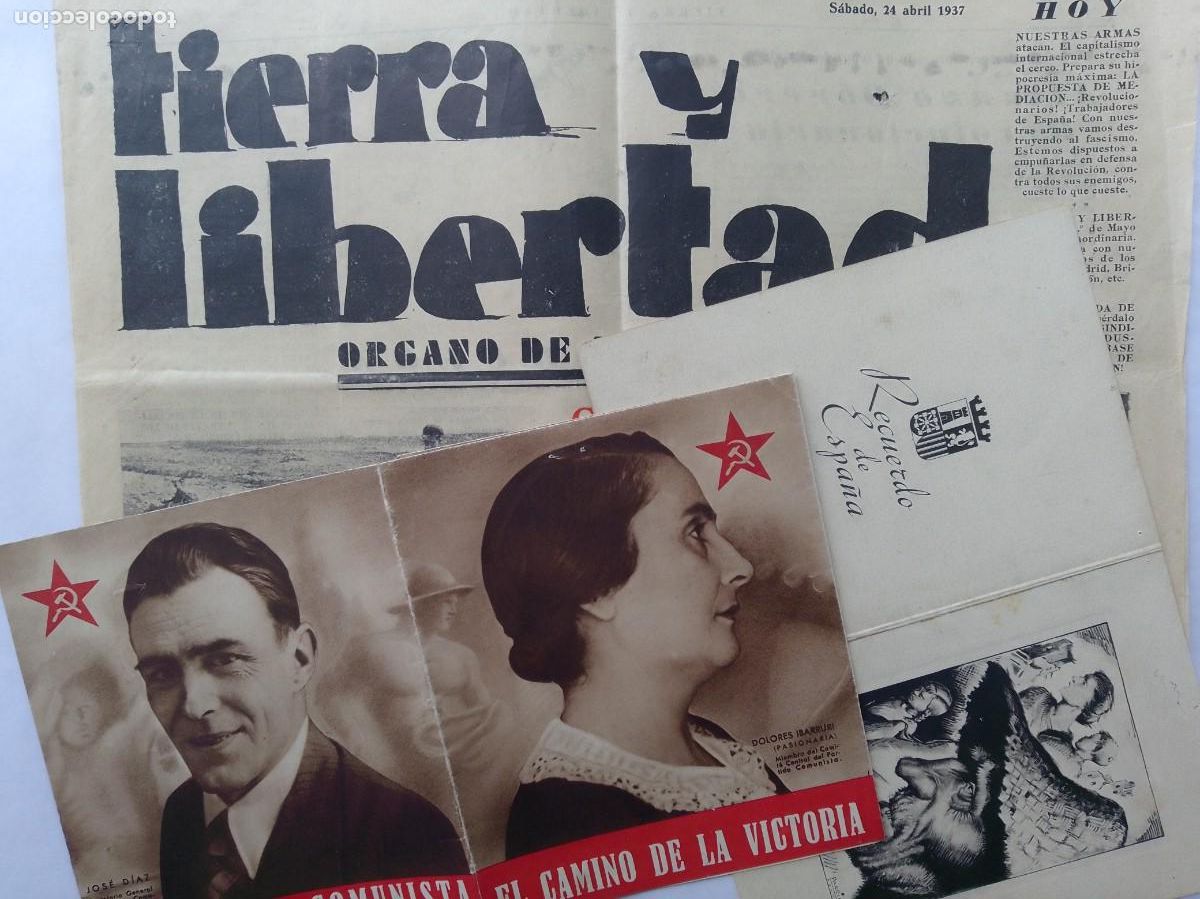 Militaria: Conjunto guerra civil espa&ntilde;ola 1936-1939 (XII)