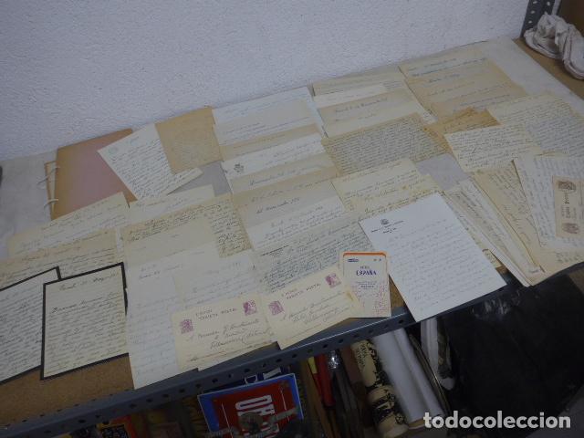 Militaria: Antiguo gran lote de cartas de guerra civil de una misma familia, 57 cartas y documentos a estudiar