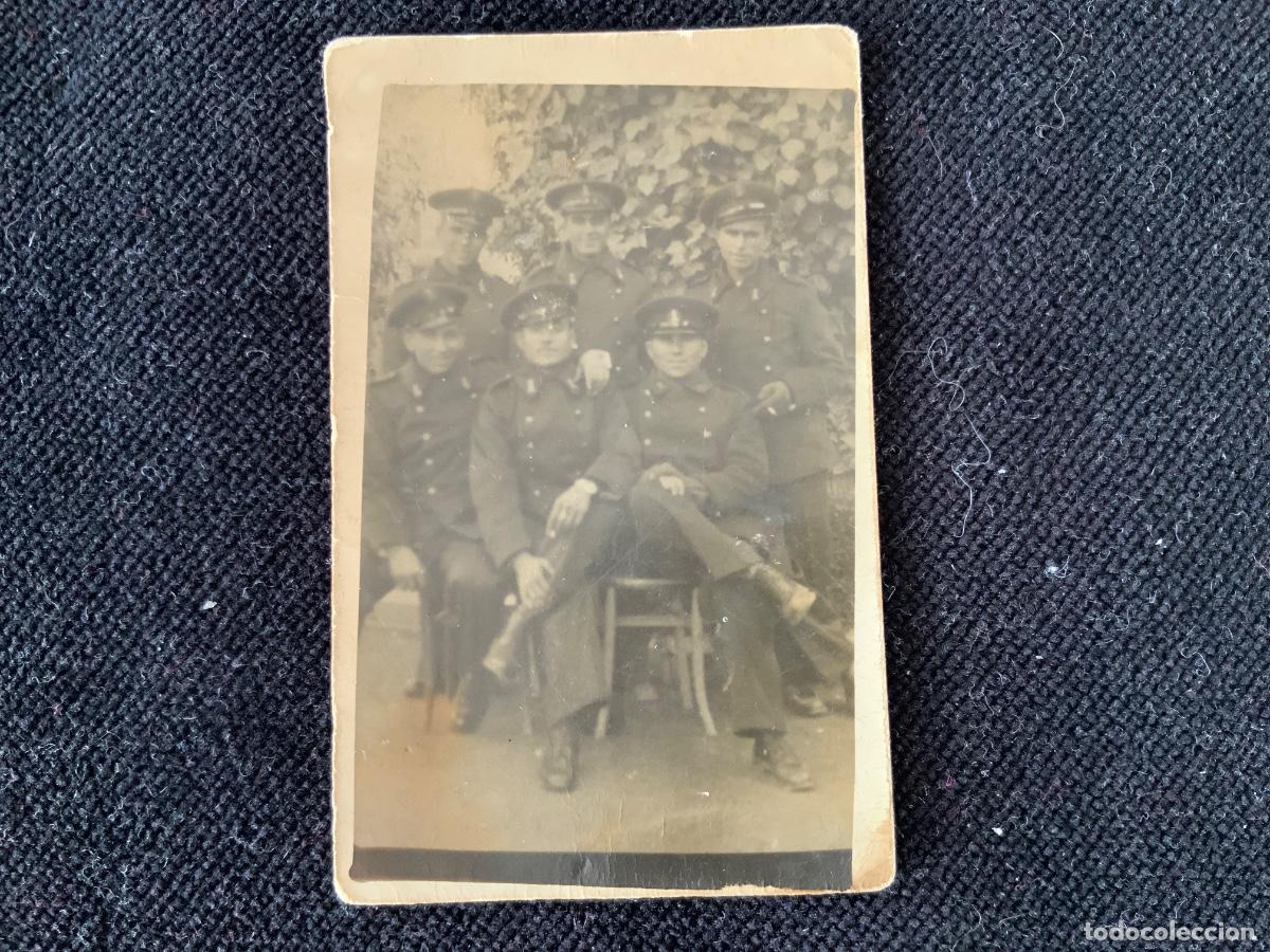 Militaria: Antigua fotografia de soldados durante la guerra civil, 13 de marzo de 1937, 7x4cm.