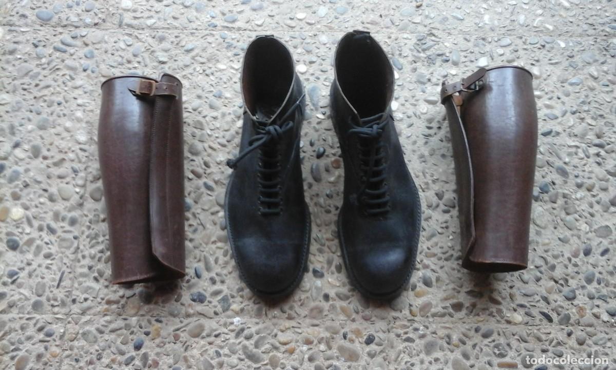 Militaria: Botas y polainas guerra civil