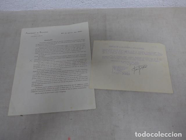 Militaria: Lote 2 documentos republicanos de Badalona: aval antifascista CNT y Ajuntament. guerra civil
