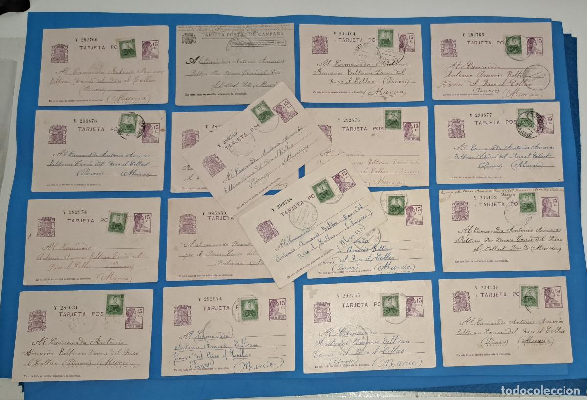 Militaria: GUERRA CIVIL ESPA&Ntilde;OLA - LOTE 18 TARJETAS POSTALES DE CAMPA&Ntilde;A - FRENTE DE BADAJOZ A TORRE DEL RICO