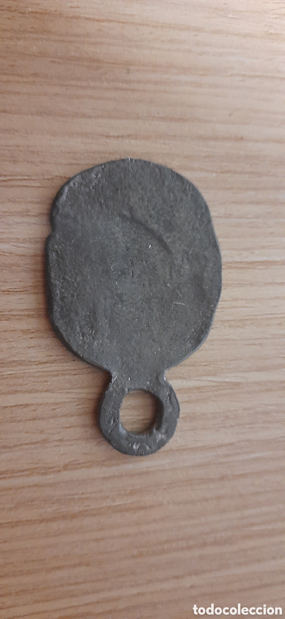Militaria: pieza de plomo de granada modelo FAI de la guerra civil espa&ntilde;ola