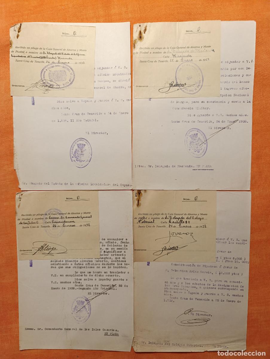 Militaria: 1938 GUERRA CIVIL. LOTE DOCUMENTOS ORDENADOS POR N&Uacute;MEROS Y FECHAS - GUERRA CIVIL ESPA&Ntilde;OLA. AZ-10