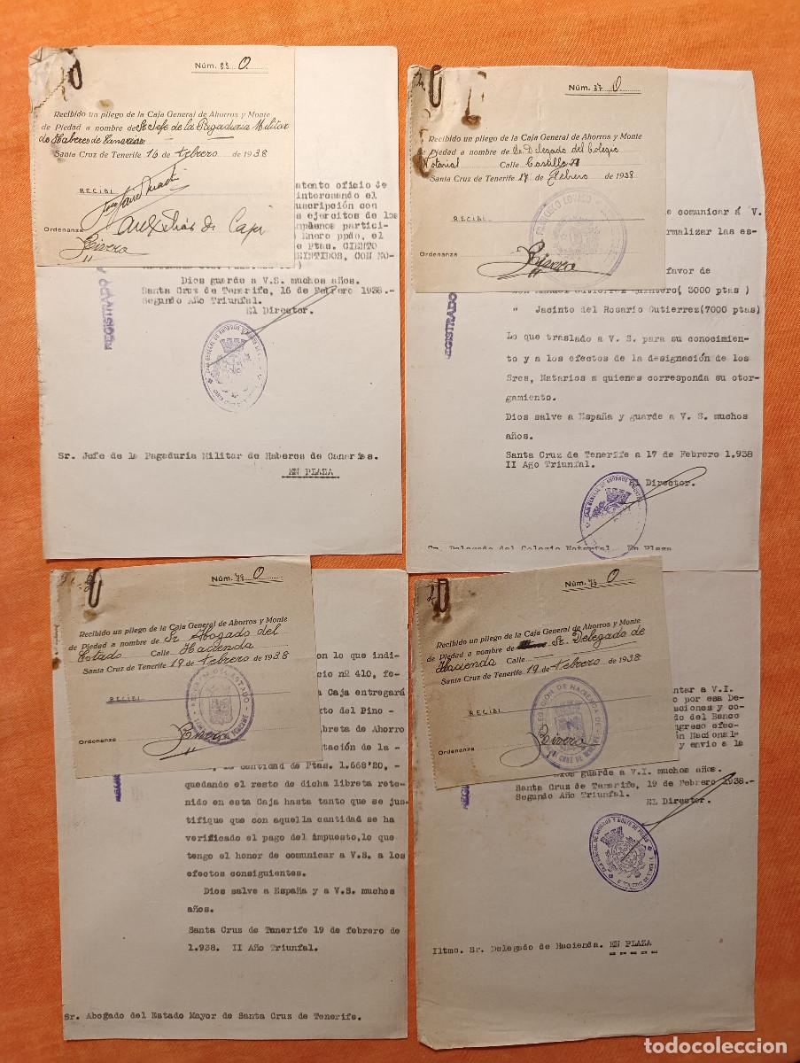 Militaria: 1938 GUERRA CIVIL. LOTE DOCUMENTOS ORDENADOS POR N&Uacute;MEROS Y FECHAS - GUERRA CIVIL ESPA&Ntilde;OLA. AZ-16