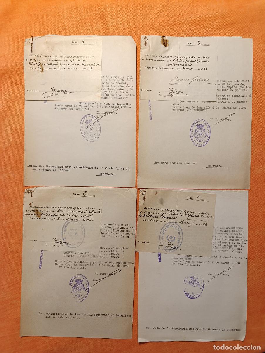 Militaria: 1938 GUERRA CIVIL. LOTE DOCUMENTOS ORDENADOS POR N&Uacute;MEROS Y FECHAS - GUERRA CIVIL ESPA&Ntilde;OLA. AZ-19