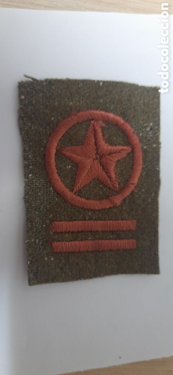 Military Antiques: parche comisario politico de batallon republicano