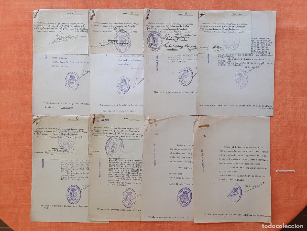 Militaria: 1938 GUERRA CIVIL. LOTE DOCUMENTOS ORDENADOS POR N&Uacute;MEROS Y FECHAS - GUERRA CIVIL ESPA&Ntilde;OLA. NE-01