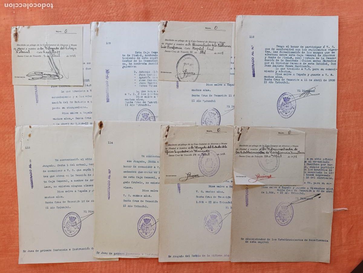 Militaria: 1938 GUERRA CIVIL. LOTE DOCUMENTOS ORDENADOS POR N&Uacute;MEROS Y FECHAS - GUERRA CIVIL ESPA&Ntilde;OLA. NE-04