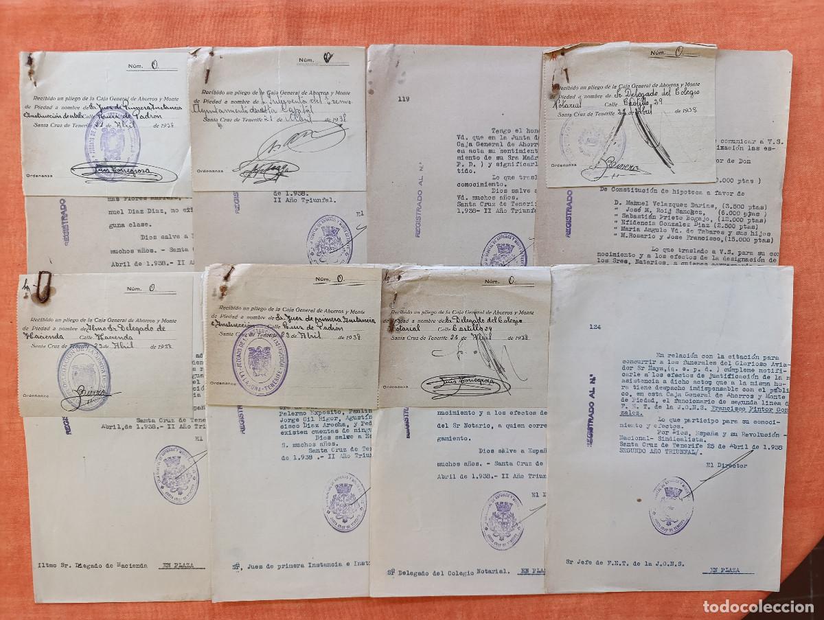 Militaria: 1938 GUERRA CIVIL. LOTE DOCUMENTOS ORDENADOS POR N&Uacute;MEROS Y FECHAS - GUERRA CIVIL ESPA&Ntilde;OLA. NE-05
