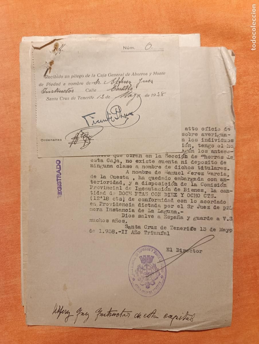 Militaria: 1938 GUERRA CIVIL. LOTE DOCUMENTOS ORDENADOS POR N&Uacute;MEROS Y FECHAS - GUERRA CIVIL ESPA&Ntilde;OLA. NE-10