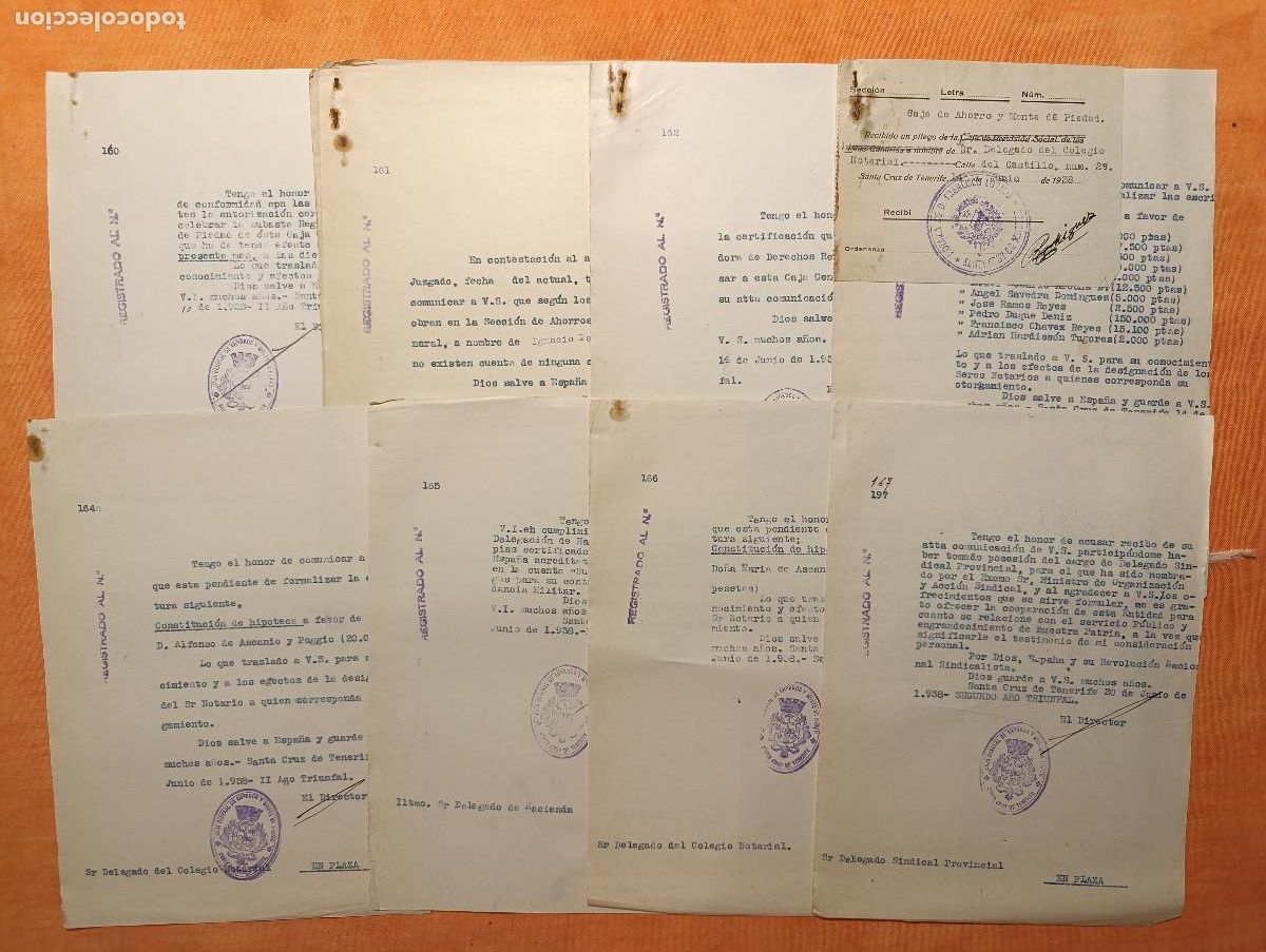Militaria: 1938 GUERRA CIVIL. LOTE DOCUMENTOS ORDENADOS POR N&Uacute;MEROS Y FECHAS - GUERRA CIVIL ESPA&Ntilde;OLA. NE-13