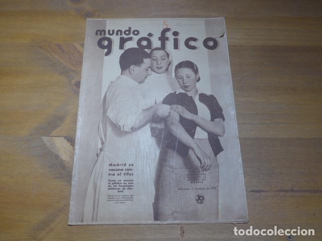 Militaria: Antigua revista Mundo Grafico republicana original de 1937, Guerra civil.