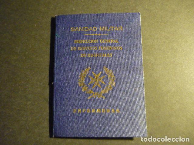 Militaria: CARNET DE SERVICIOS SANIDAD MILITAR SERVICIOS FEMENINOS HOSPITALES GUERRA CIVIL SAN SEBASTIAN 1938
