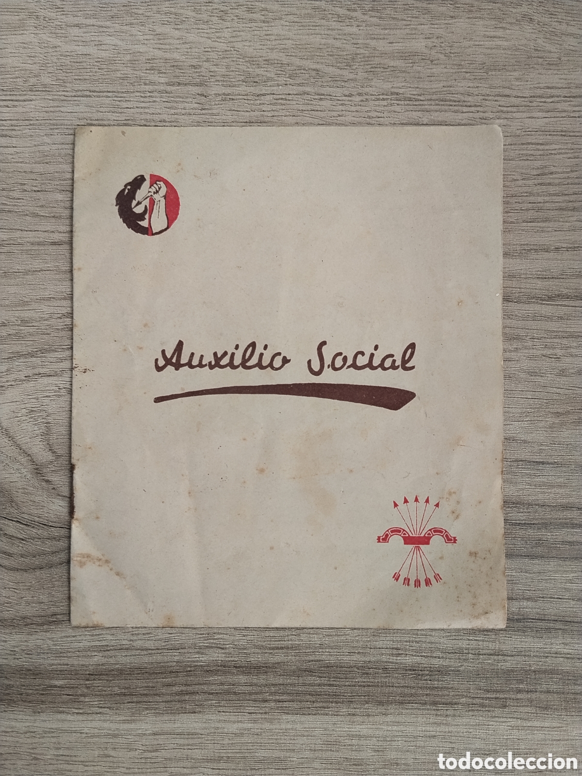Military Antiques: Libreto guerra civil auxilio social.falange.falangista.requete.seccion femenina.franco.militar