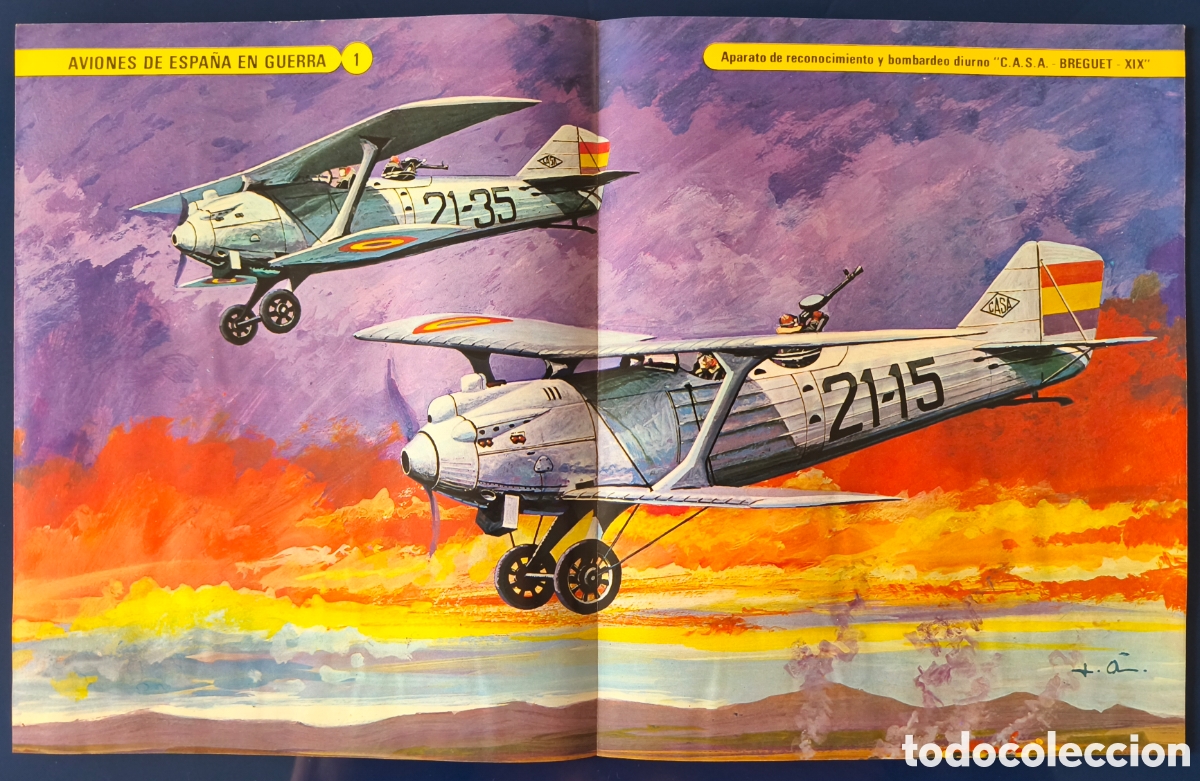 Militaria: C.A.S.A. BREGUET XIX APARATO DE RECONOCIMIENTO Y BOMBARDEO DIURNO