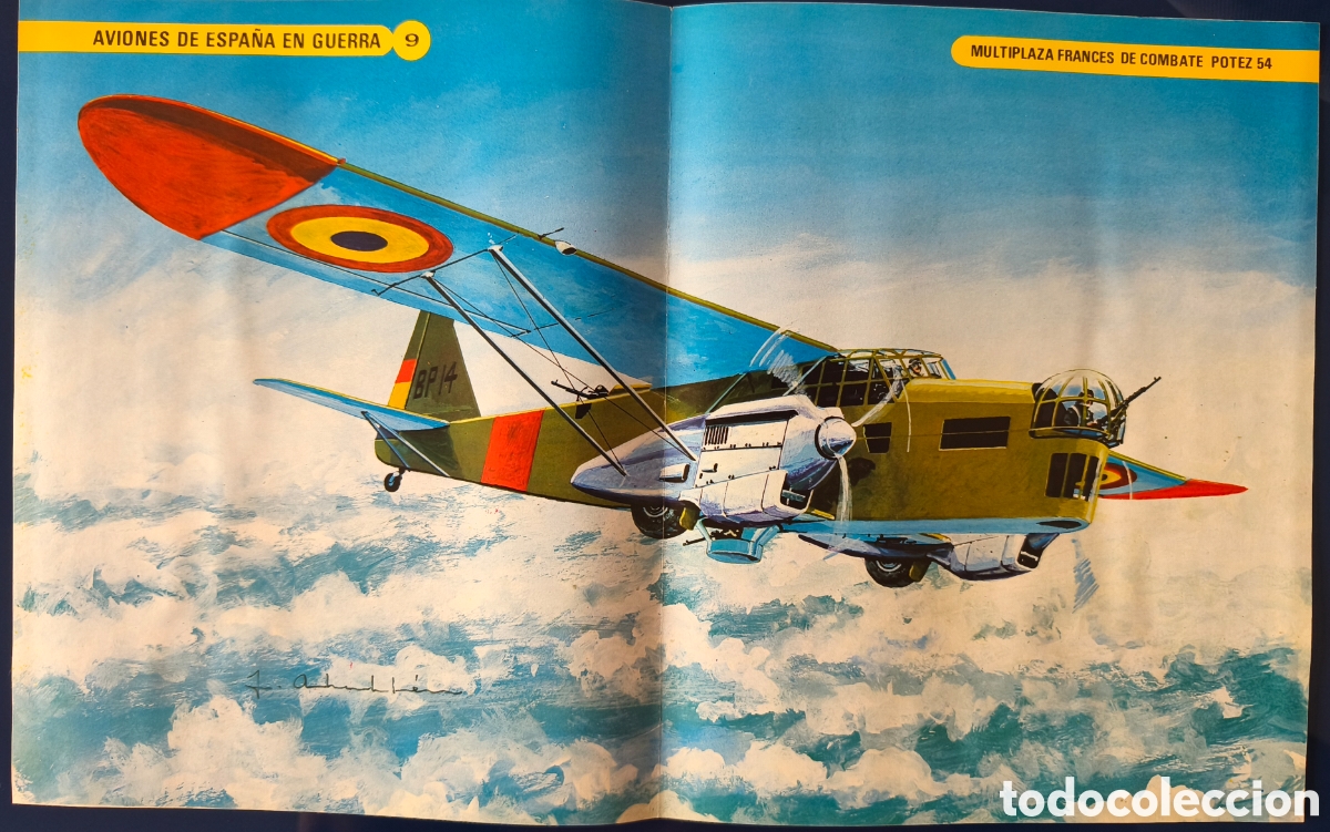Militaria: AVI&Oacute;N MULTIPLAZA FRANC&Eacute;S DE COMBATE POTEZ 54