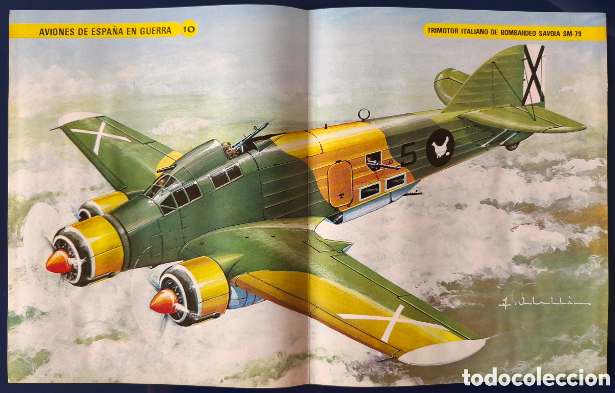 Militaria: AVI&Oacute;N TRIMOTOR ITALIANO DE BOMBARDEO SAVOIA SM-79