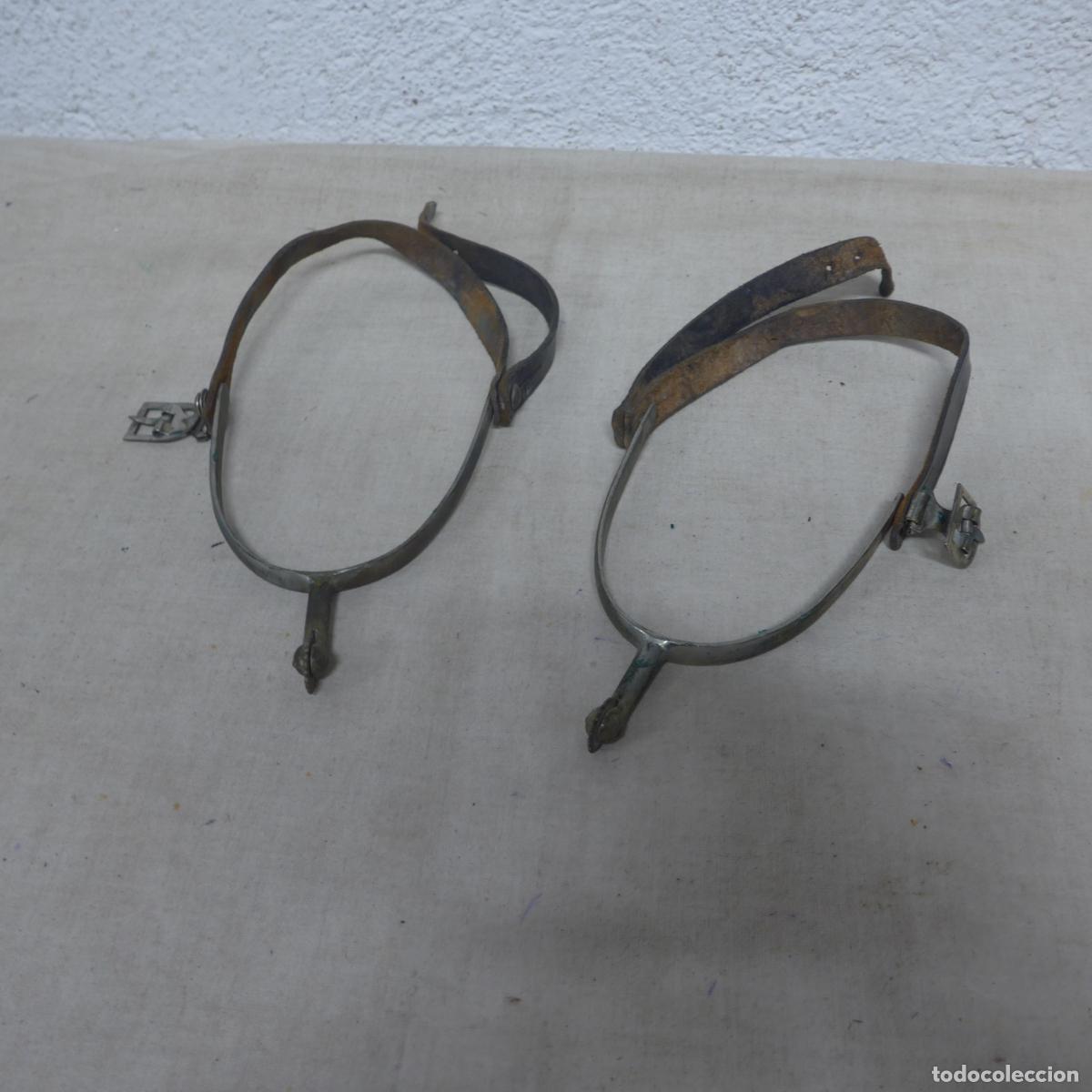 Militaria: Antiguas espuelas originales de caballeria espa&ntilde;ola, guerra civil.