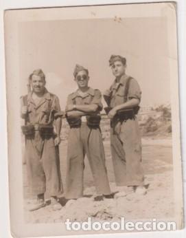Militaria: Fotograf&iacute;a (8,5x6,5 cm) Al Dorso: Enrique, Albert, Molas. 25 Compa&ntilde;&iacute;a
