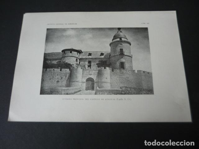 Militaria: SIMANCAS VALLADOLID CASTILLO LAMINA HACIA 1910 17,5 X 25 CM
