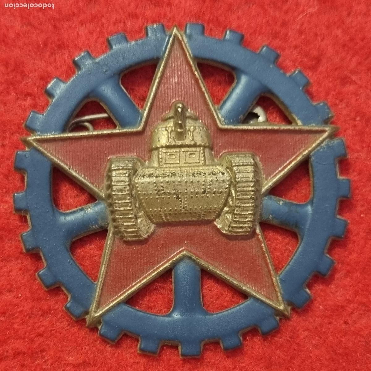 Militaria: PIN O INSIGINIA TANQUISTA GUERRA CIVIL REPUBLICA EJERCITO POPULAR ORIGINAL C36