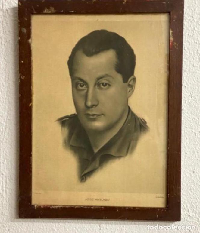 Militaria: FALANGE , CUADRO ANTIGUO DE JOSE ANTONIO