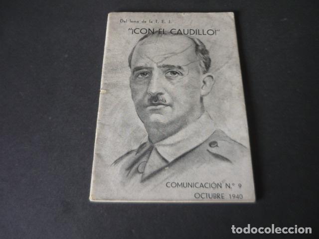 Militaria: PUBLICACION DEL TEJ CAUTIVOS GUERRA CIVIL MARTIRES. LA MODELO. HUERFANOS. 1940. COMUNICACION 9