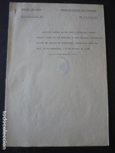 Militaria: GUERRA CIVIL MAESTRAZCO CASTELLON RELACI&Oacute;N MILITARES DISTINGUIDOS OPERACIONES SEPTIEMBRE OCTUBRE 38
