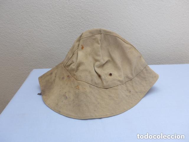 Militaria: Antiguo gorro chambergo de pontoneros original.Republicano y brigadas internacionales. Guerra civil.