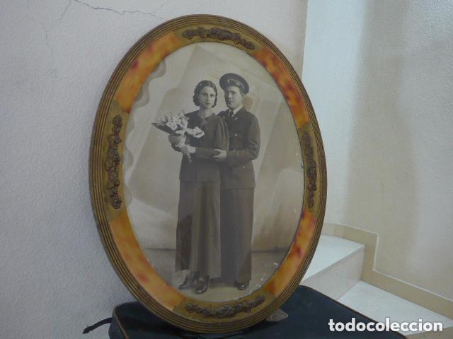 Militaria: Antigua gran fotografia del cuerpo seguridad republicano 1937 de guerra civil, valencia.