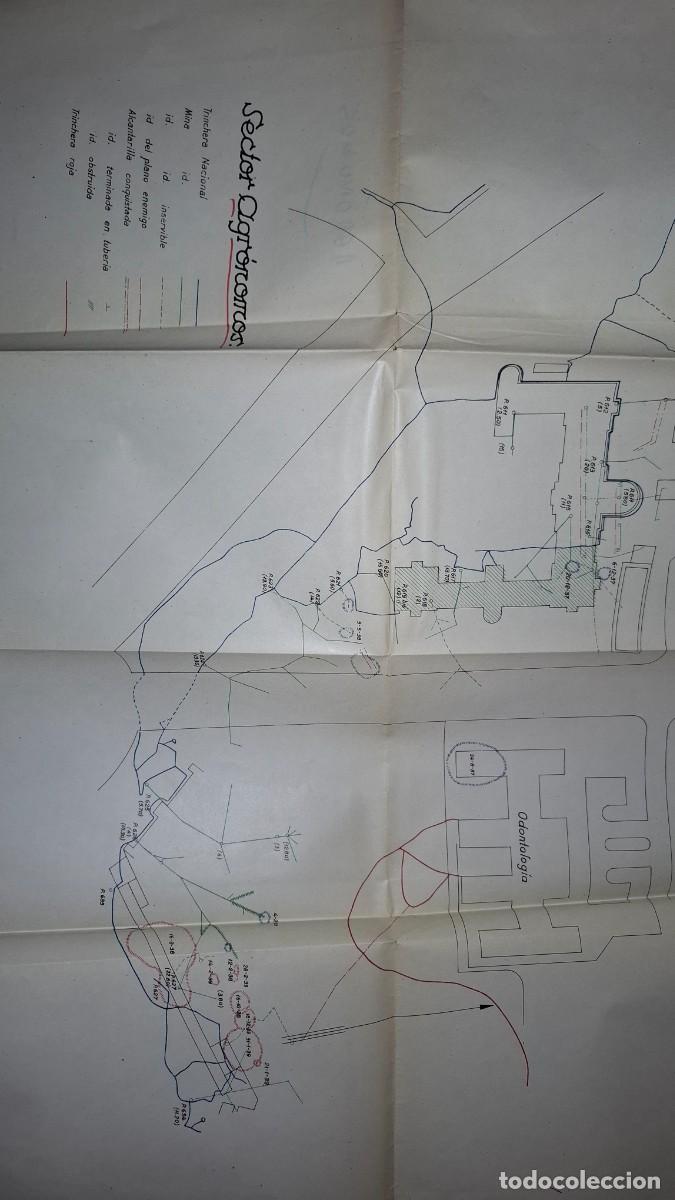 Militaria: Guerra civil, mapa-plano sector agronomos. Madrid. Original!!