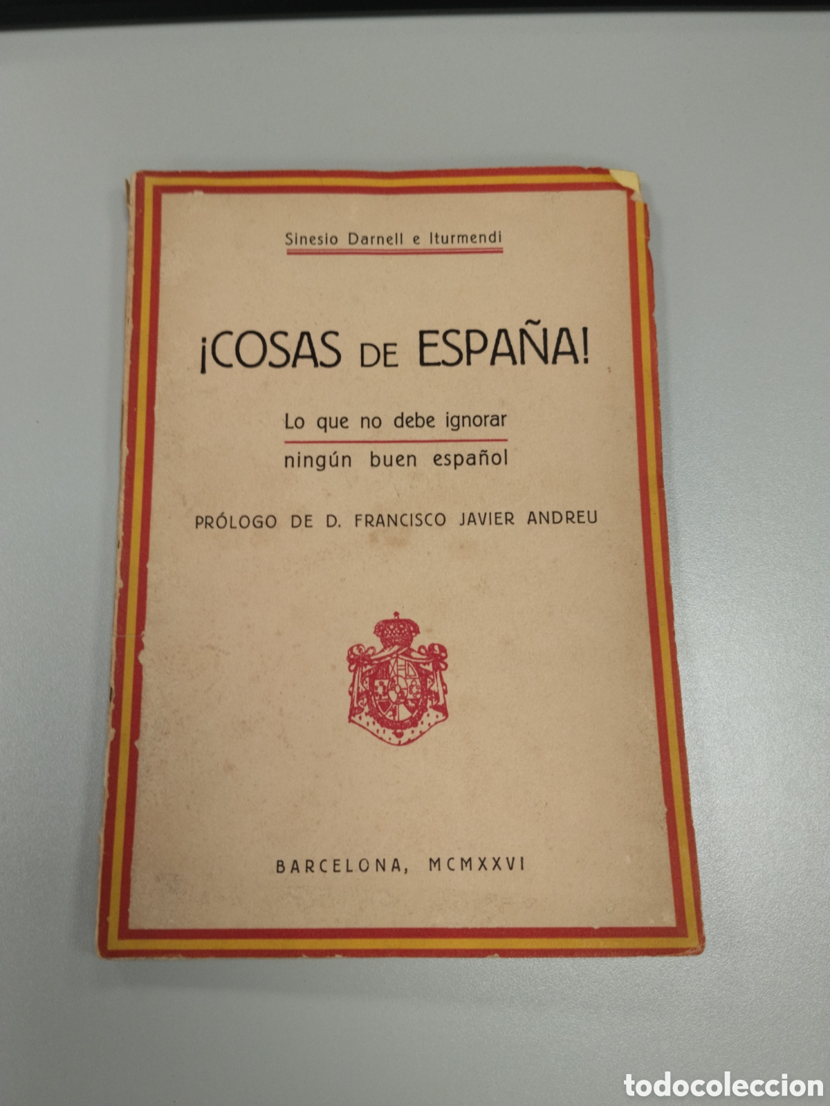 Militaria: Libro guerra civil cosas de Espa&ntilde;a. Requete.carlista.monarquico.1936.falange.falangista.franco.milit