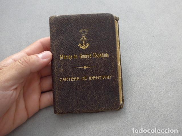 Militaria: Antiguo carnet republicano de la marina de guerra espa&ntilde;ola. Cadiz. Republica o Guerra civil