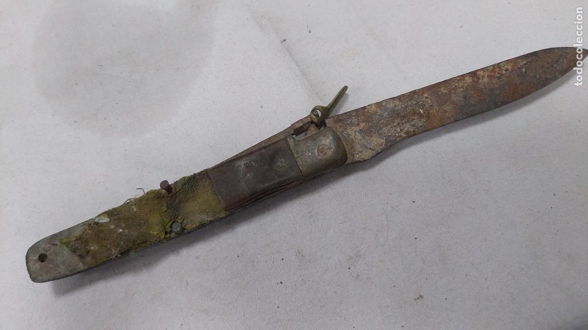 Militaria: Antigua navaja &eacute;poca guerra civil