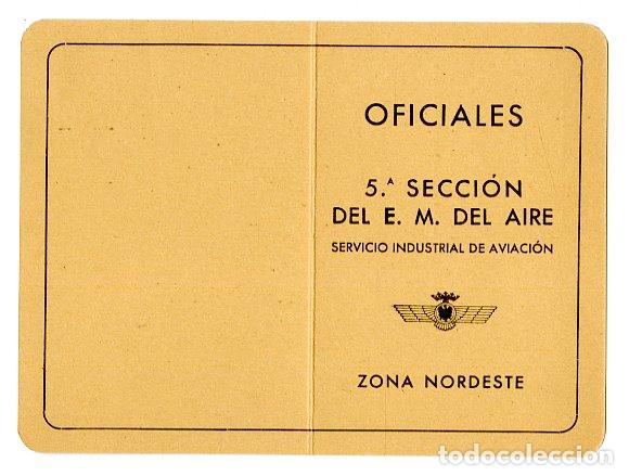Militaria: Carnet 5 Secci&oacute;n del EM del Aire - Zona Nordeste A&ntilde;o de la Victoria - Guerra Civil