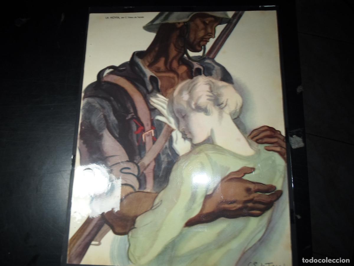 Militaria: LITOGRAFIA ORIGINAL DE C S. DE TEJADA - LA NOVIA 1940
