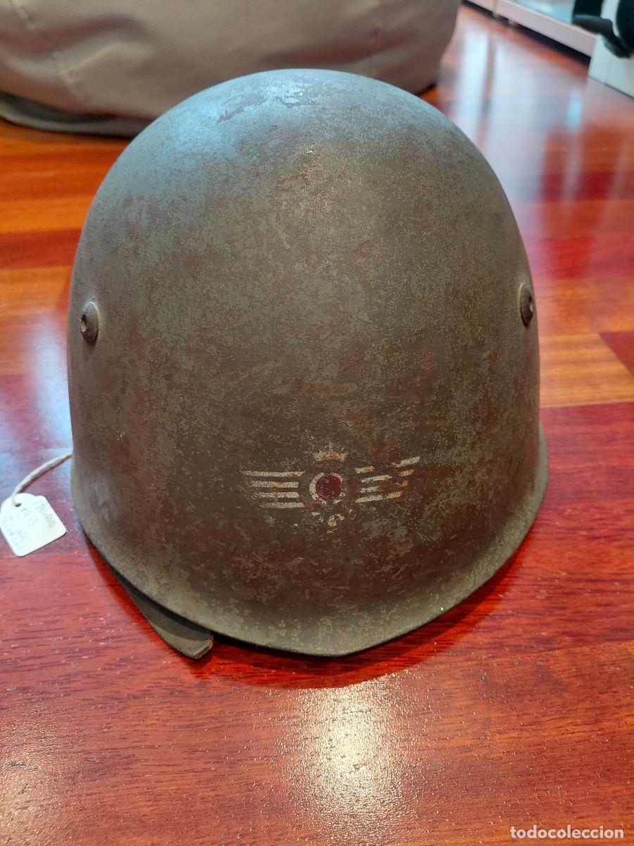 Militaria: CASCO M-33 ITALIANO. AVIACION ESPA&Ntilde;OLA.CTV GUERRA CIVIL. PINTURA ORIGINAL.1938