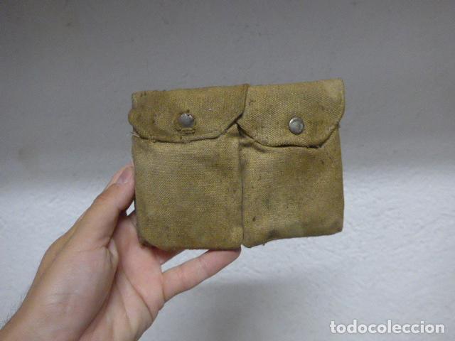 Militaria: Antigua cartuchera doble a identificar, Guerra civil o II Guerra Mundial ?