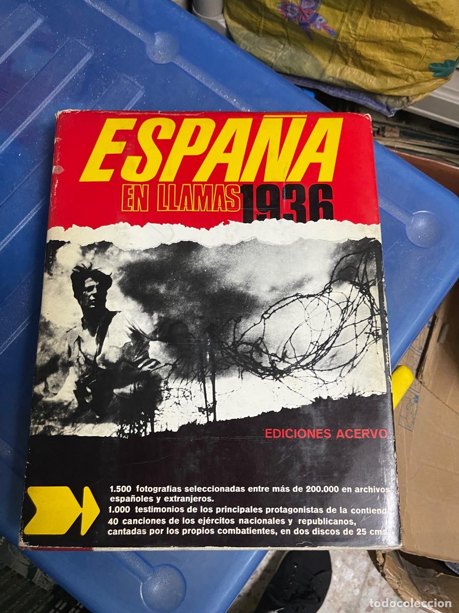 Militaria: ESPA&Ntilde;A EN LLAMAS. 1936. GUERRA CIVIL ESPA&Ntilde;OLA. INCLUYE EL DISCO VINILO
