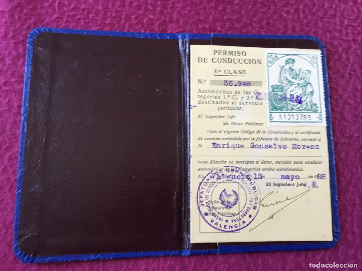 Militaria: CARNET DE CONDUCIR, EPOCA GUERRA CIVIL , 1938 , VALENCIA , ORIGINAL - MUY BUEN ESTADO