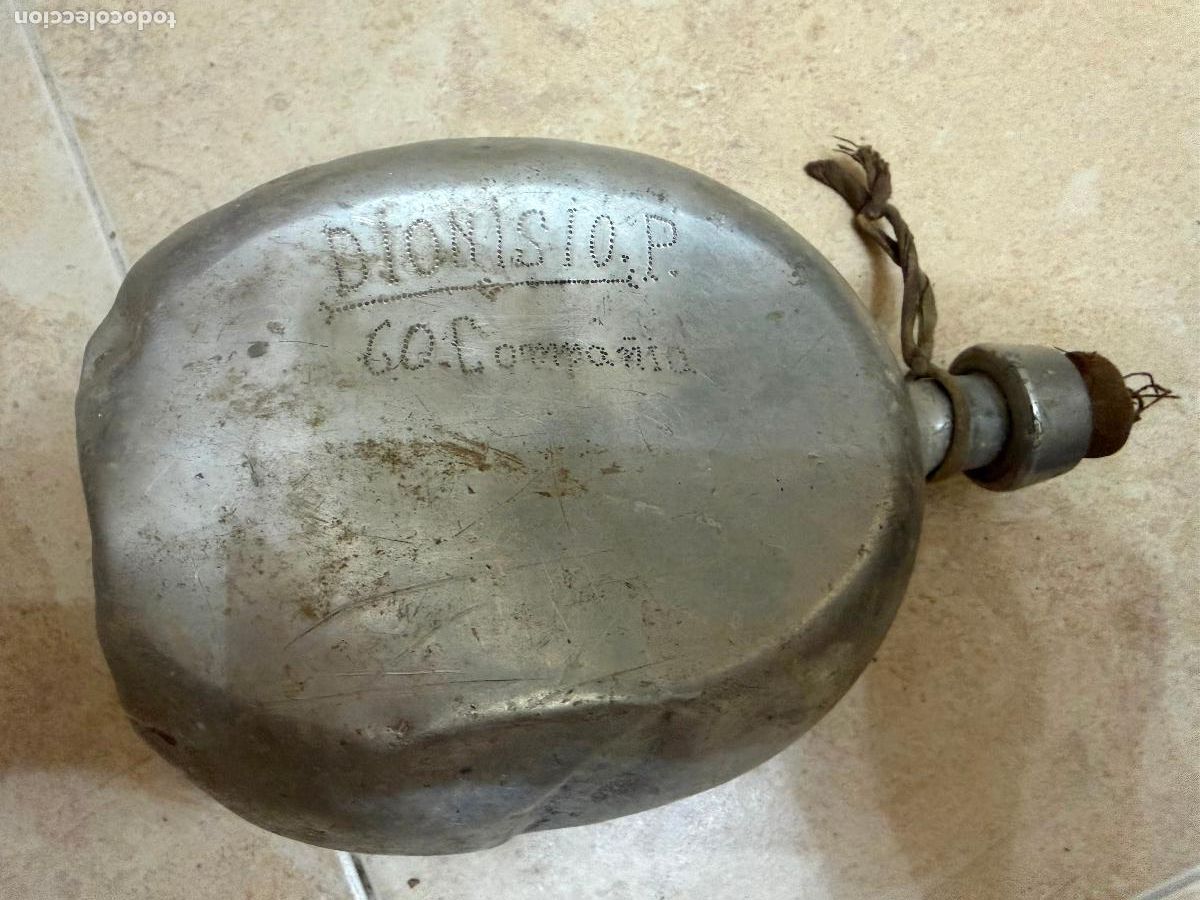 Militaria: Cantimplora 60 compa&ntilde;&iacute;a guerra civil