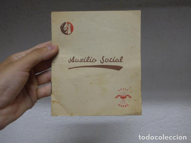 Militaria: Antiguo panfleto de 1937 de auxilio social, original de guerra civil, Falange