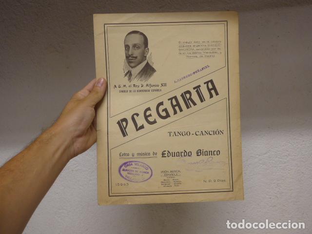 Militaria: Antigua partitura plegaria al Rey Alfonso XIII, tango cancion, original alfonsina