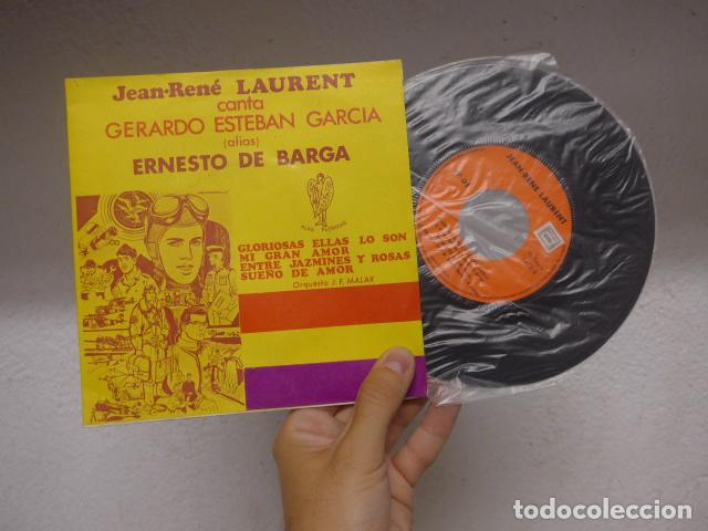 Militaria: Antiguo disco vinilo de aviacion republicana, exilio en Francia. Ernesto de Barga