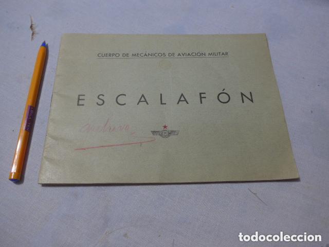 Militaria: Antiguo escalafon del cuerpo de mecanicos de aviacion republicana 1938, guerra civil.