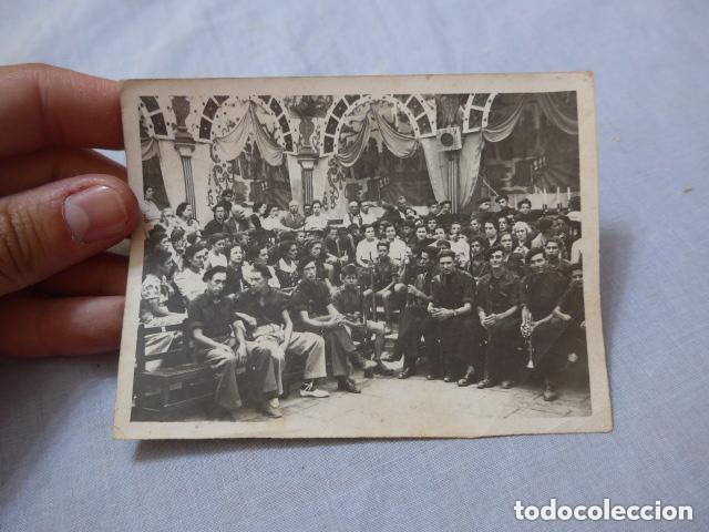 Militaria: Antigua fotografia de falange de Alella en 1939, guerra civil.